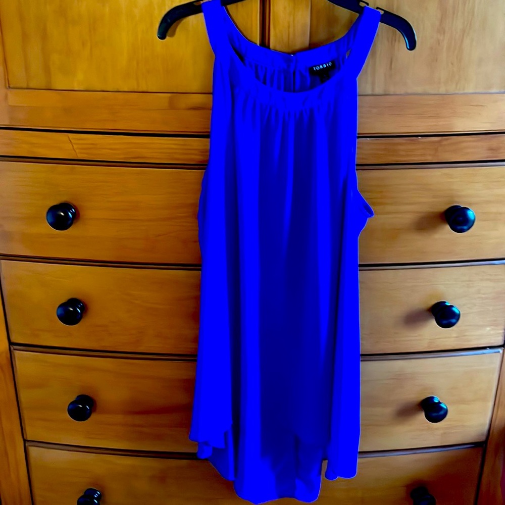 Bright Cobalt Blue High Low Camisole